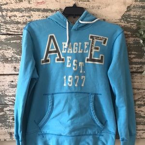Turquoise, AE sweatshirt